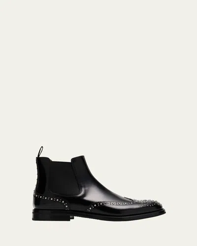 Church's Ketsby Studded Leather Chelsea Boots In Black