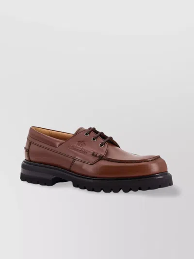 CHURCH'S LACE UP BOAT SHOES WITH CHUNKY SOLE