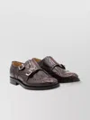 Church's Lace-up Brogue Leather Sole Round Toe Shoes In Brown