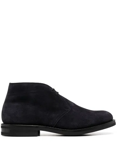 Church's Lace-up Desert Boots In Blue