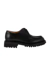 Church's Burnt Leather Lymington Lace Up Shoes In Black