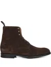 Church's Men Ebony Suede Edworth 2.0 Ankle Boots In Multi