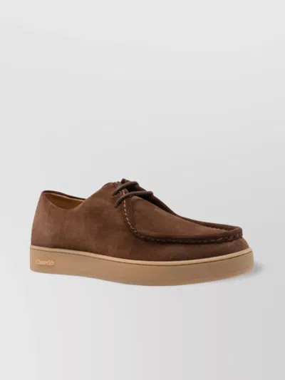 Church's Lace-up Suede Shoes Rubber Sole In Brown
