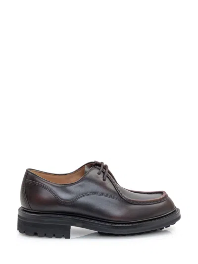 Church's Lymington Burnished-leather Lace-up Shoes In Burnt