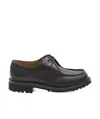 Church's Burnt Leather Lymington Lace Up Shoes In Black