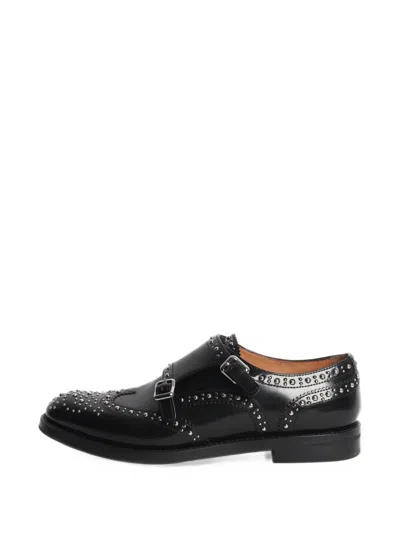 Pre-owned Church's Lana Met Monk-strap Brogues In Black