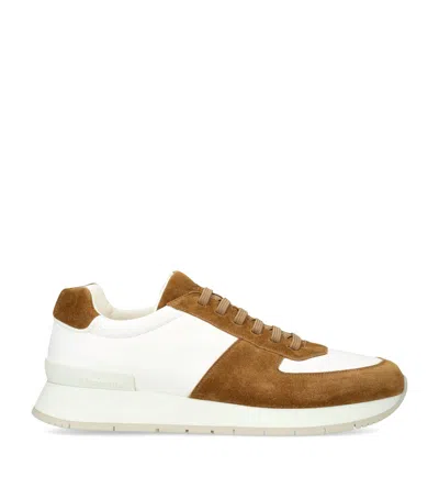 Church's Leather And Suede Livingston Sneakers In White