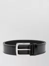 Church's Leather Belt Square Buckle Adjustable Fit In Black