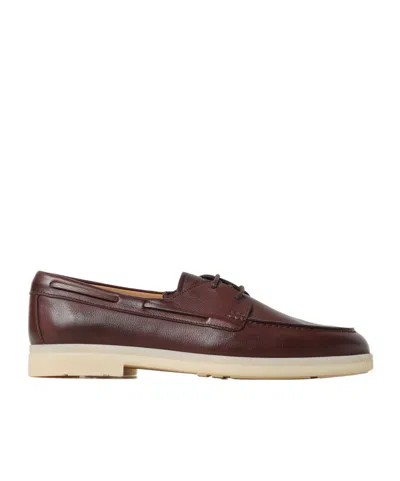 Church's Leather Boat Shoes In Multicolor
