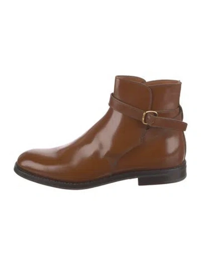 Pre-owned Church's Leather Boots In Brown