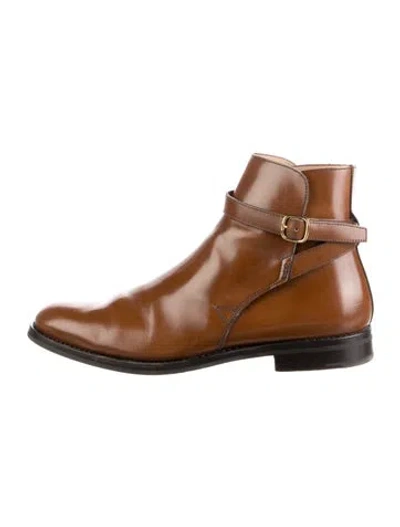 Pre-owned Church's Leather Boots In Brown
