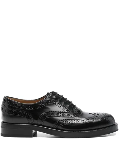 Church's Leather Brogue Oxford Shoes In Black