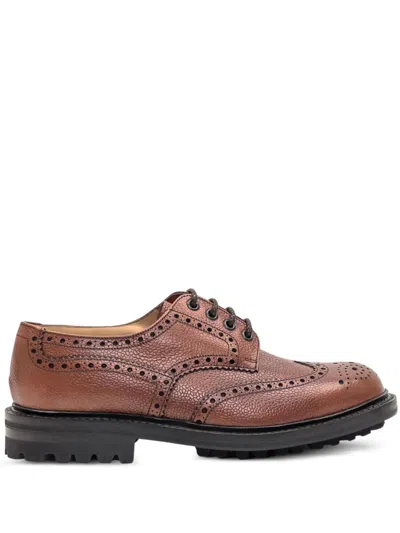 Church's Leather Brogue Shoes In Brown