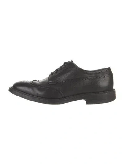 Pre-owned Church's Leather Brogues In Black