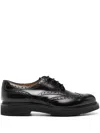 Church's Brogues With Almond Toe And Decorative Stitching In Black