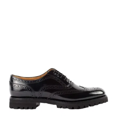 Church's Leather Business Casual Shoes In Black