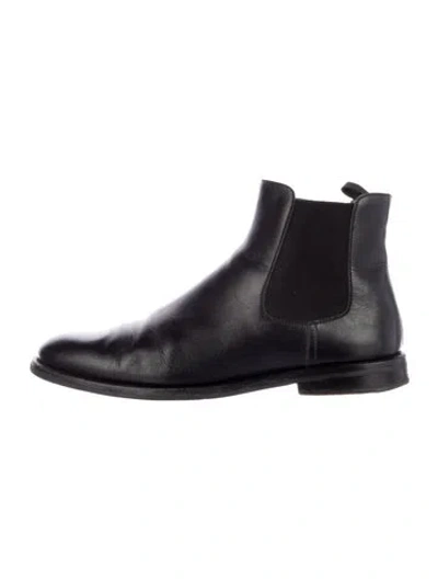 Pre-owned Church's Leather Chelsea Boots In Black