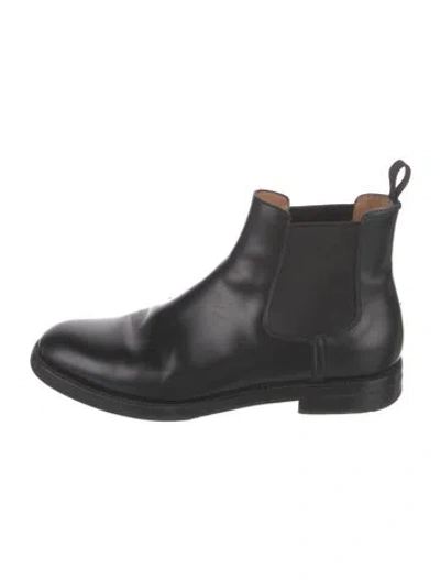 Pre-owned Church's Leather Chelsea Boots In Black