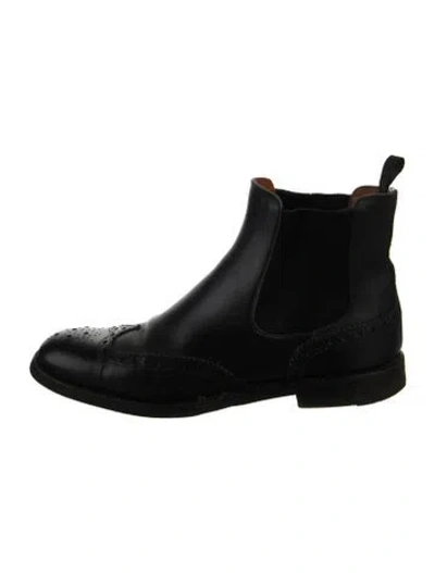 Pre-owned Church's Leather Chelsea Boots In Black