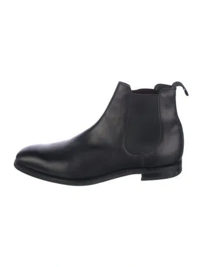 Pre-owned Church's Leather Chelsea Boots In Black