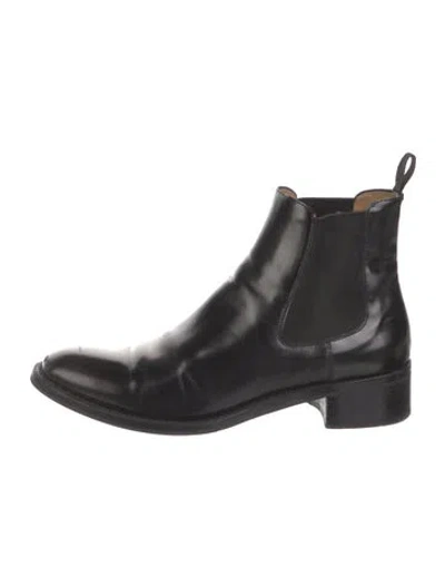 Pre-owned Church's Leather Chelsea Boots In Black