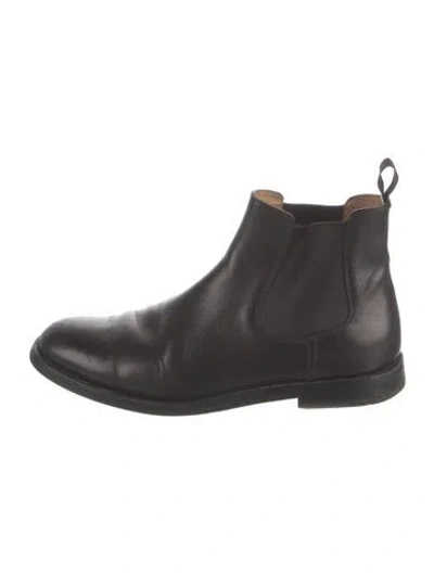 Pre-owned Church's Leather Chelsea Boots In Black
