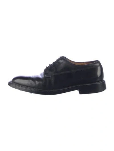 Pre-owned Church's Leather Derby Shoes In Black