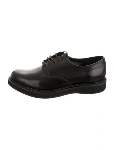 Pre-owned Church's Leather Derby Shoes In Black