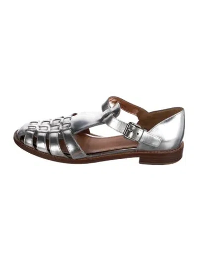 Pre-owned Church's Leather Flats In Brown