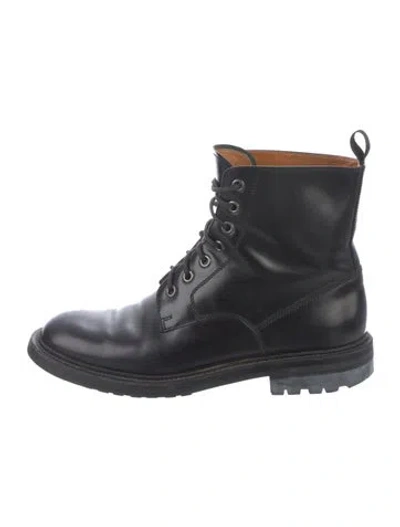 Pre-owned Church's Leather Lace-up Boots In Black
