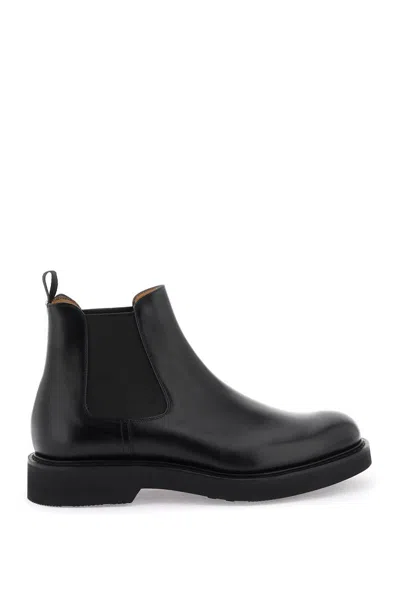 Church's Leather Leicester Chelsea Boots In Nero