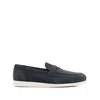 Church's Blue Suede Saddle Loafers