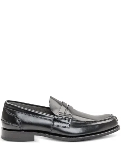 Church's Leather Loafers In Black