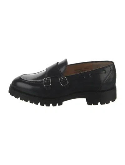 Pre-owned Church's Leather Loafers In Black