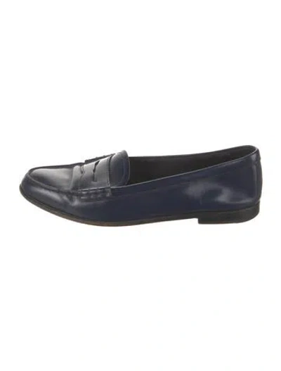 Pre-owned Church's Leather Loafers In Blue
