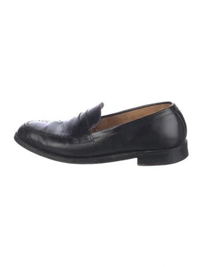 Pre-owned Church's Leather Loafers In Blue
