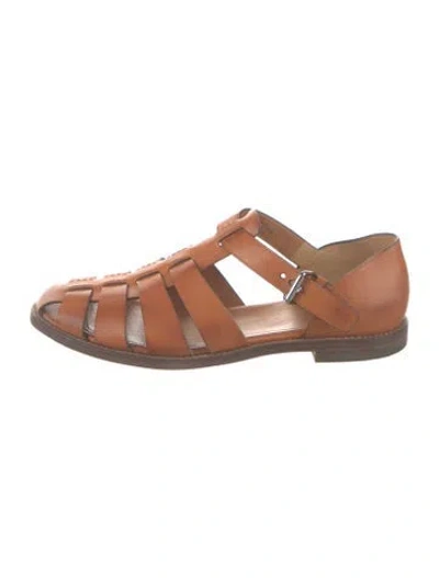 Pre-owned Church's Leather Loafers In Brown
