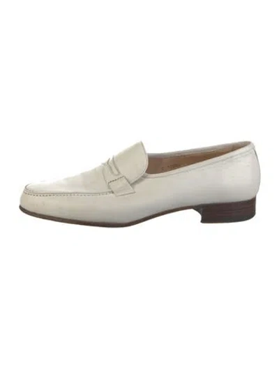 Pre-owned Church's Leather Loafers In Neutrals