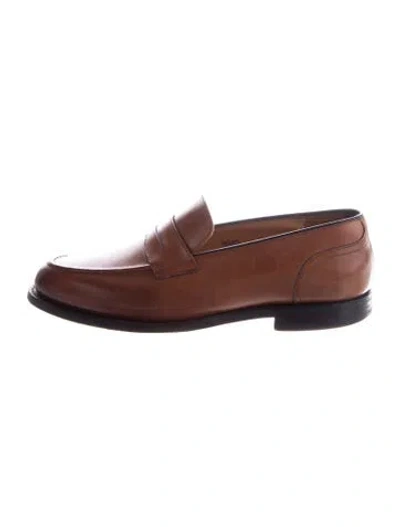 Pre-owned Church's Leather Monk Straps In Neutral