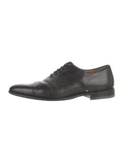 Pre-owned Church's Leather Oxfords In Black