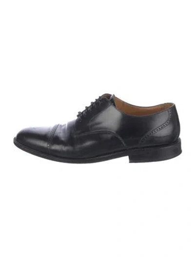 Pre-owned Church's Leather Oxfords In Black