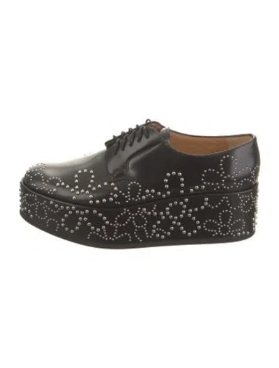 Pre-owned Church's Leather Oxfords In Black