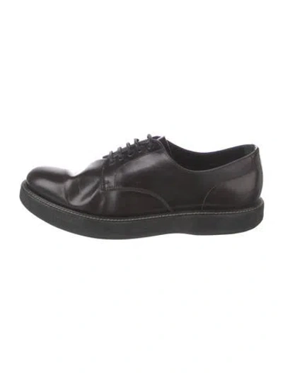Pre-owned Church's Leather Oxfords In Brown