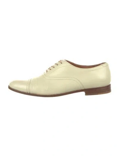 Pre-owned Church's Leather Oxfords In Yellow