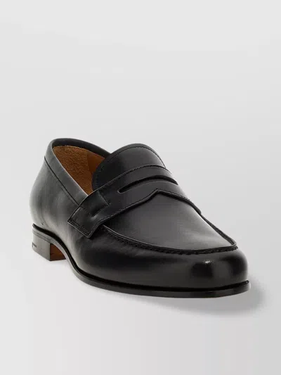Church's Leather Penny Strap Loafers With Round Toe