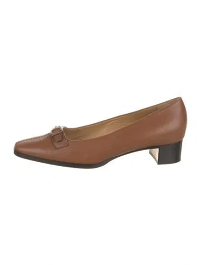 Pre-owned Church's Leather Pumps In Brown
