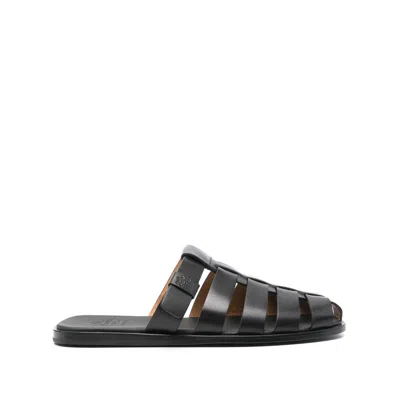 Church's Leather Sandals In Black