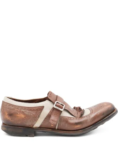 Church's Brown And Ecru Leather Formal Shoes In Multi