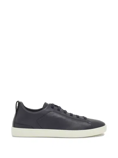 Church's Leather Sneakers In Blue