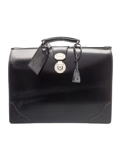 Pre-owned Church's Leather Suitcase In Black
